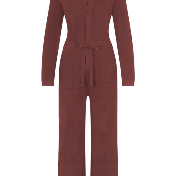 Naked Cashmere 100% Cashmere Jensen Jumpsuit in XS Currant NWT - Picture 5 of 11